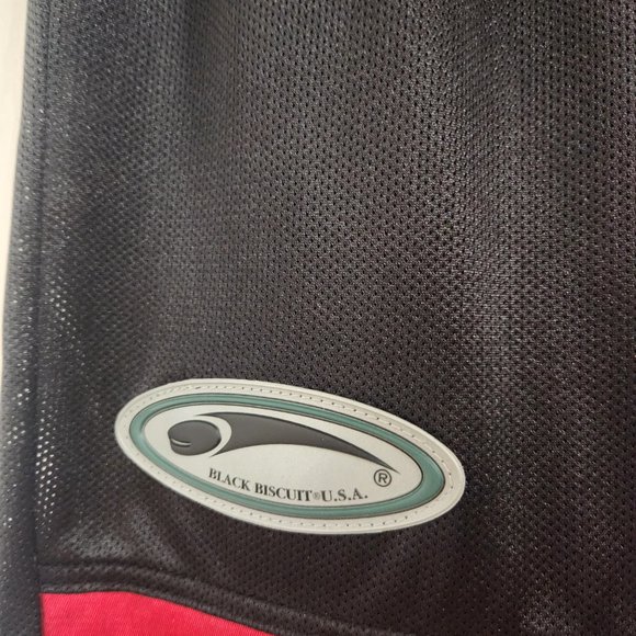 Black Biscuit black and red men's hockey pants - Picture 4 of 10